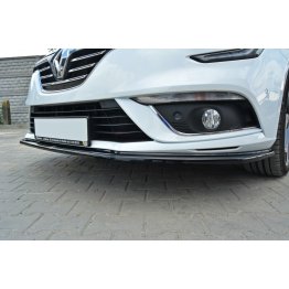 Накладка сплиттер на передний бампер на Renault Megane IV Hatchback